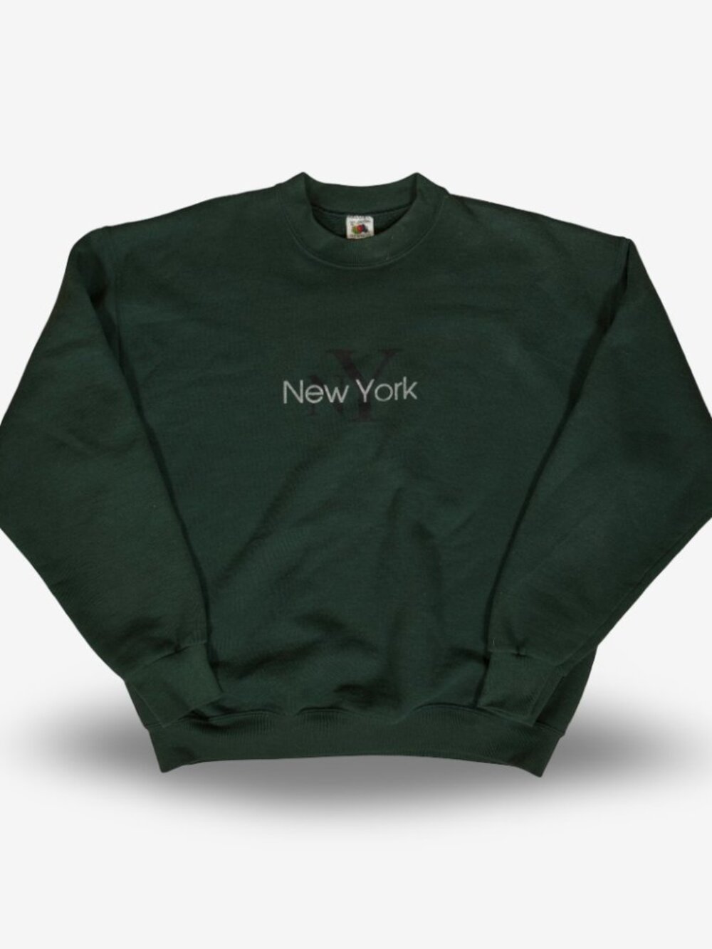 Vintage Made in USA Fruit of The Loom New York Logo Sweatshirt